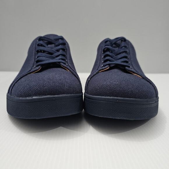 NEW Fitflop Rally Sneaker Trainer Casual Midnight Navy Canvas Size 11 - Picture 5 of 14